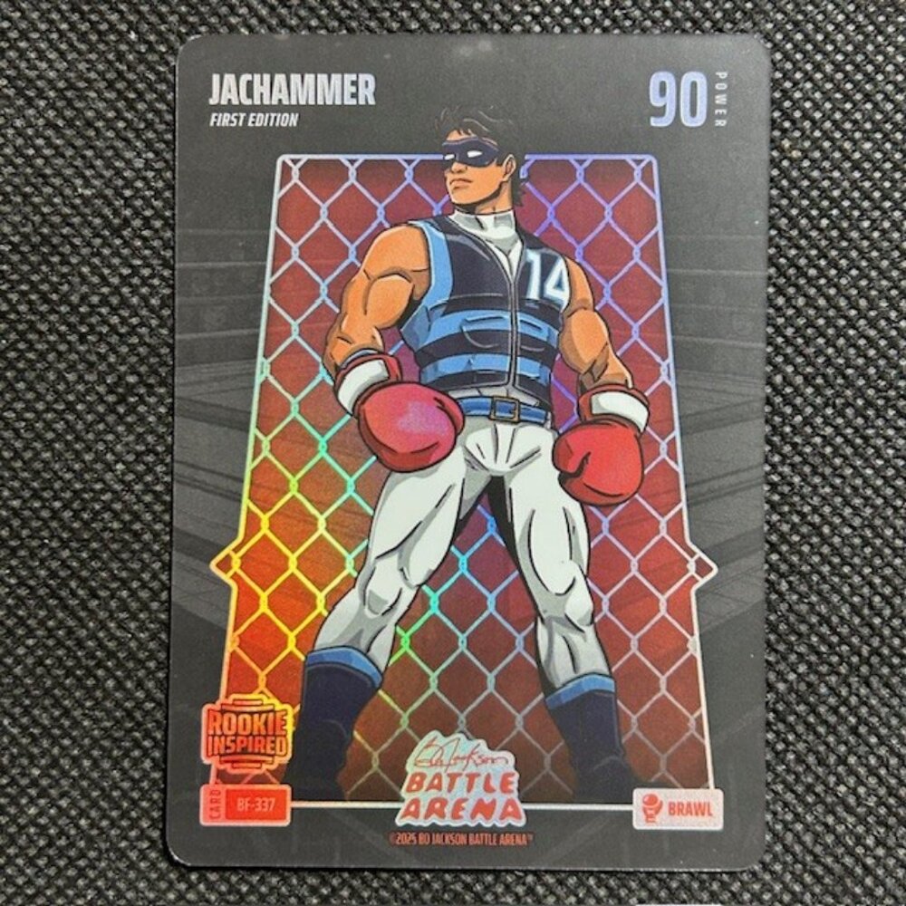 2026 Bo Jackson Battle Arena Jachammer Brawl BattleFoil BF-337 Jac Caglianone